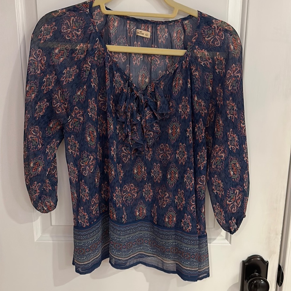 Hollister sheer blouse